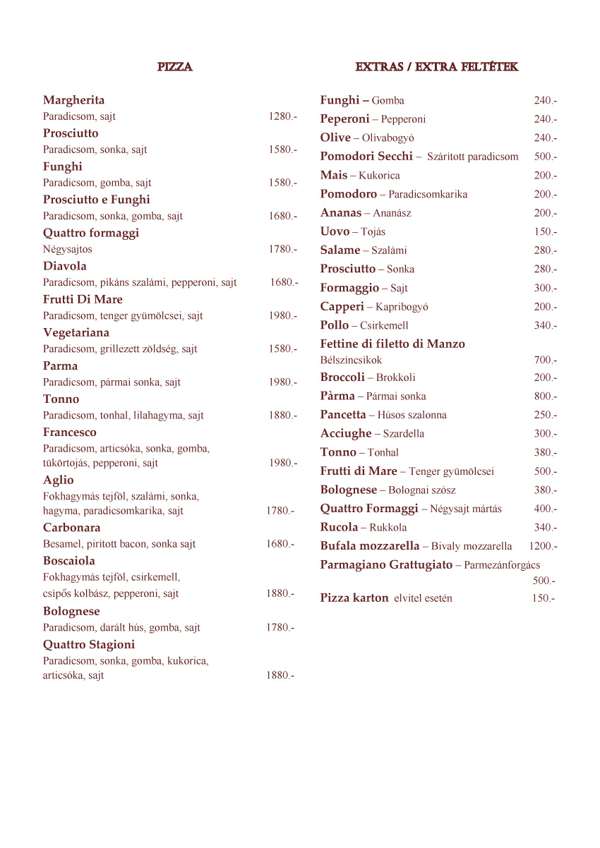 Cucina di Francesco �tlap 1. oldal